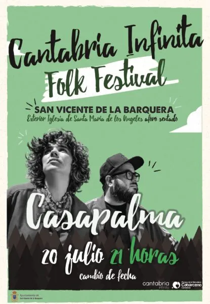 Noticias de Cantabria | El Cántabro | El dúo «Casapalma» actuará el 20 de julio a las 21.00 horas en el exterior de la Iglesia Santa María de los Ángeles