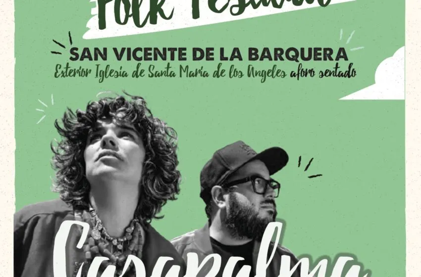  El dúo «Casapalma» actuará el 20 de julio a las 21.00 horas en el exterior de la Iglesia Santa María de los Ángeles
