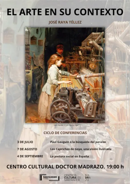 Noticias de Cantabria | El Cántabro | El centro Doctor Madrazo acoge una nueva edición del ciclo ‘El arte en su contexto’