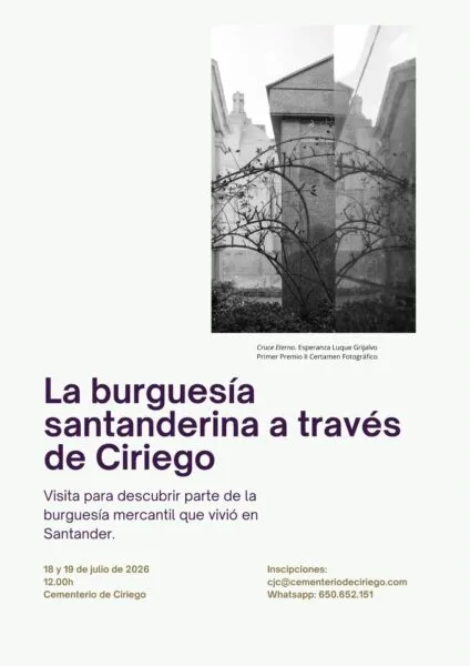 Noticias de Cantabria | El Cántabro | La Sociedad Cementerio Jardín organiza visitas guiadas para descubrir ‘La burguesía santanderina a través de Ciriego’