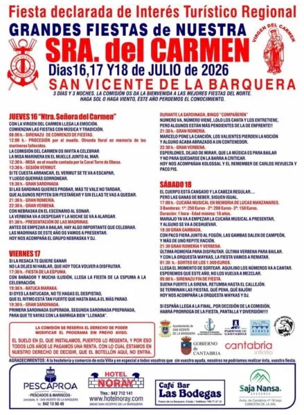 Noticias de Cantabria | El Cántabro | Fiestas del Carmen 2026