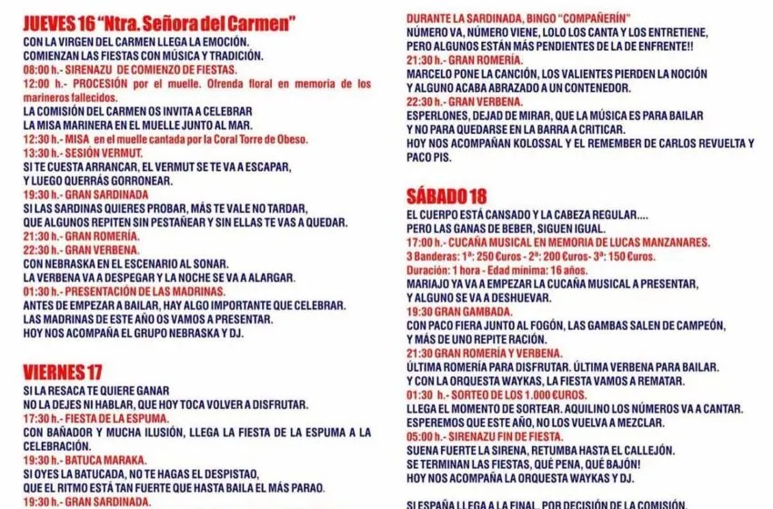 Fiestas del Carmen 2026