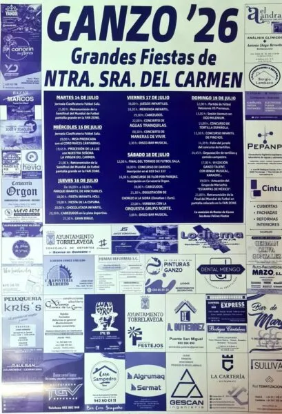 Noticias de Cantabria | El Cántabro | Ganzo celebra estos días las Fiestas del Carmen con un amplio programa de actividades para todos los públicos