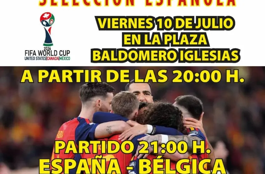 Torrelavega instalará una pantalla gigante para animar a la Selección Española en los cuartos de final del Mundial