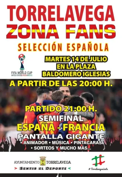 Noticias de Cantabria | El Cántabro | Torrelavega volverá a instalar una pantalla gigante para animar a España en la semifinal del Mundial