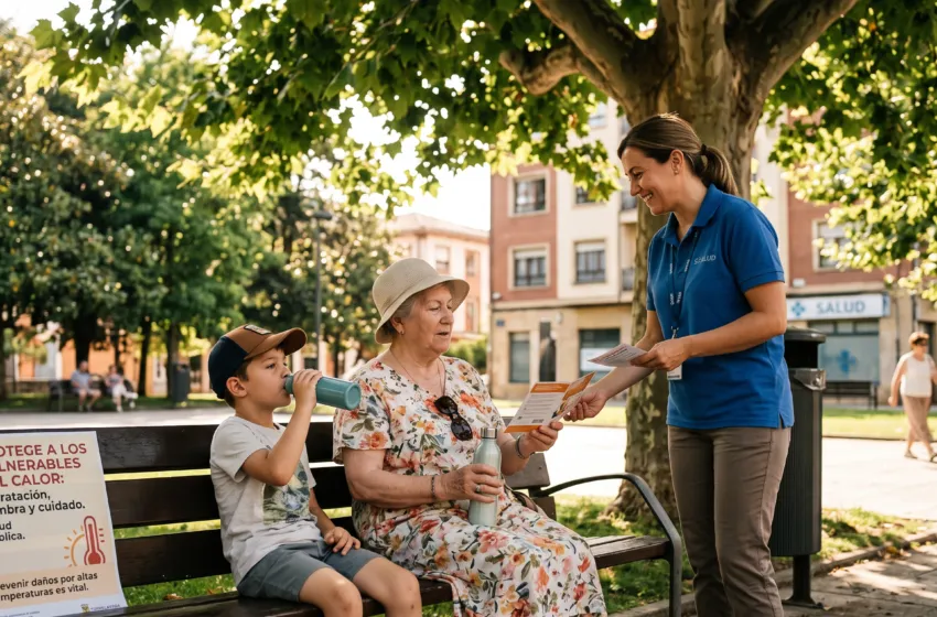  Salud recuerda la necesidad de proteger a la población vulnerable del calor para prevenir y reducir los daños potenciales por exceso de temperaturas