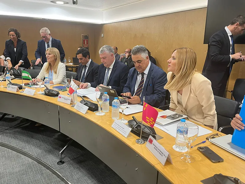 El consejero durante la reunión del Consejo de Política Fiscal y Financiera celebrada hoy. FOTO: Oficina de Comunicación