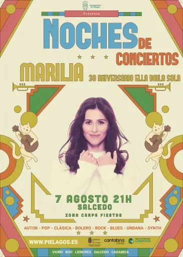 Noticias de Cantabria | El Cántabro | Marilia, la voz cálida de Ella Baila Sola, recalará el 7 de agosto en las Fiestas de San Salvador en el Barrio Salcedo de Vioño con su Gira 30 aniversario