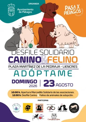  El Ayuntamiento de Piélagos celebrará este domingo en Liencres una nueva edición del desfile solidario canino y felino ‘Adóptame’