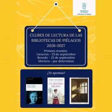  Los clubes de lectura de las bibliotecas municipales de Piélagos reanudarán su actividad en septiembre con las últimas plazas disponibles en Mortera y Renedo