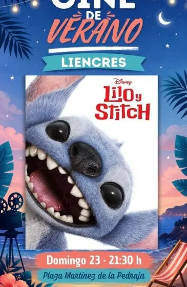  Piélagos celebrará este domingo en Liencres la segunda sesión de cine de verano en la que se proyectará la película de animación ‘Lilo & Stitch’