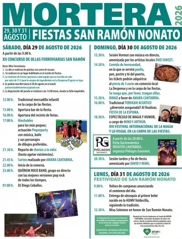  Mortera celebrará del 29 al 31 de agosto las Fiestas de San Ramón Nonato 2026