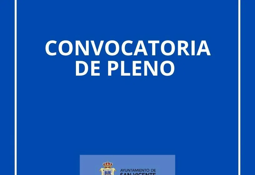  CONVOCATORIA PLENO 7 DE AGOSTO