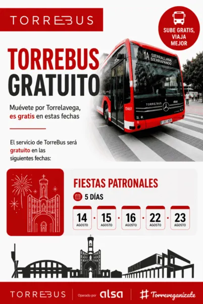 Noticias de Cantabria | El Cántabro | El Torrebus será gratuito durante los fines de semana de las Fiestas de la Virgen Grande