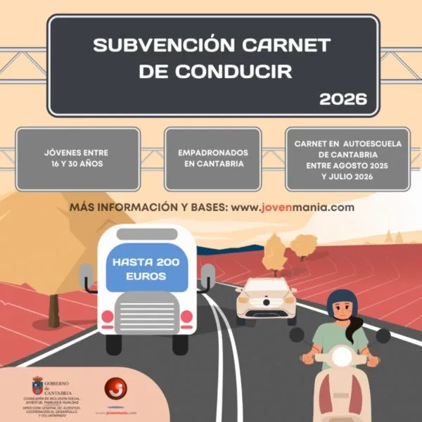 La convocatoria, en régimen de concurrencia competitiva, contempla una ayuda de hasta 200 euros por beneficiario hasta el agotamiento del crédito presupuestario disponible. (Foto: Gobierno de Cantabria)