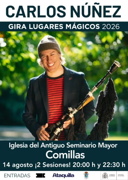 Noticias de Cantabria | El Cántabro | Carlos Núñez hará vibrar Comillas con dos conciertos en una misma noche