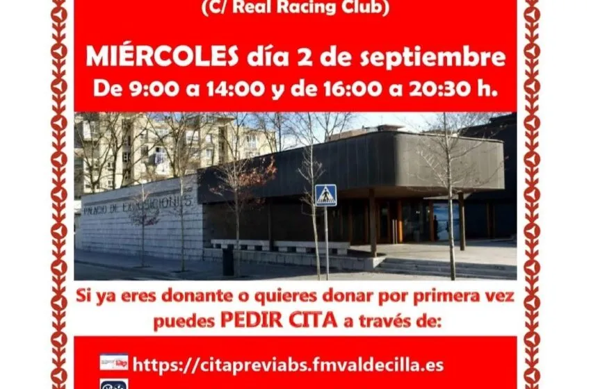 Noticias de Cantabria | El Cántabro | El Palacio de Exposiciones de Santander acoge el miércoles una colecta de sangre