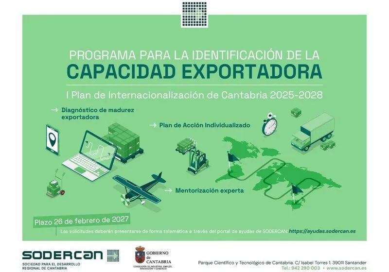 Las solicitudes deberán presentarse de forma telemática a través del portal de ayudas de SODERCAN antes del 26 de febrero de 2027 (FOTO: Oficina de Comunicación)