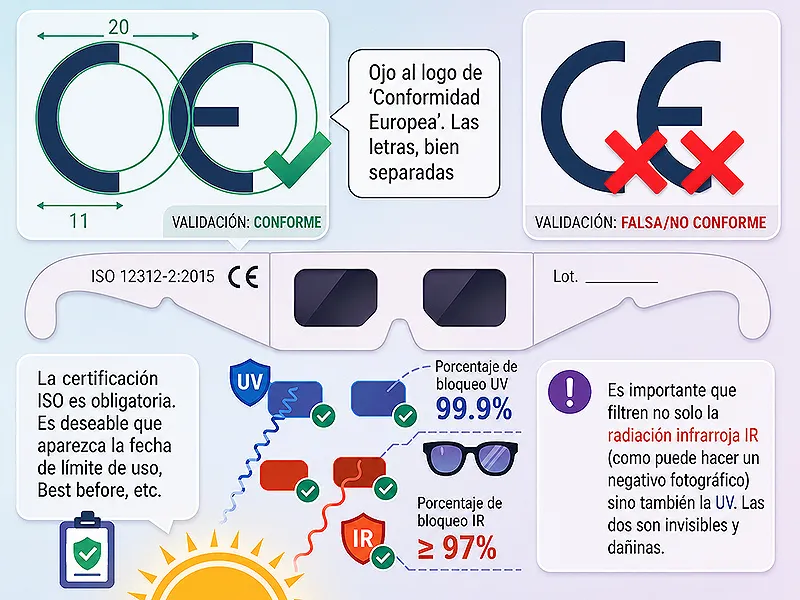 El Gobierno de Cantabria está realizando inspecciones en el comercio para garantizar la seguridad de las gafas a la venta para la observación del eclipse solar