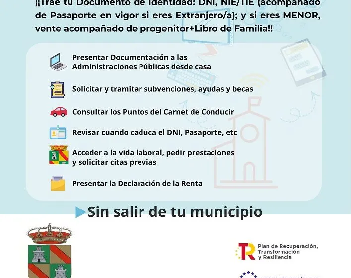“La Administración Cerca De Ti”: obtén el certificado digital o la clave permanente el 29 de septiembre ese mismo momento en el Ayuntamiento