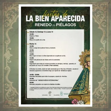  Renedo celebrará el próximo martes en el Barrio de La Isla los actos centrales de la Fiesta de la Bien Aparecida 2026