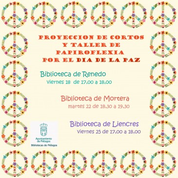 Noticias de Cantabria | El Cántabro | Las bibliotecas municipales de Piélagos celebrarán el Día internacional de la Paz con proyecciones de cortometrajes y talleres infantiles de papiroflexia