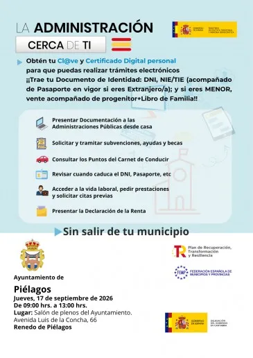 Noticias de Cantabria | El Cántabro | El Programa ‘La Administración cerca de ti’ de la Delegación del Gobierno en Cantabria regresará a Piélagos el próximo 17 de septiembre