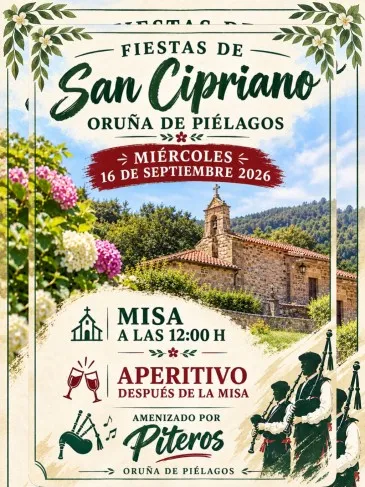  Oruña de Piélagos  celebrará el próximo miércoles la fiesta de San Cipriano 2026