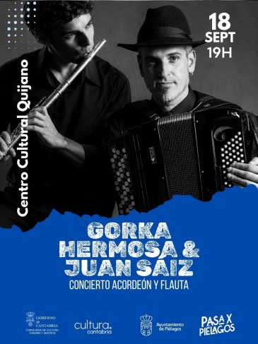  Un concierto con Gorka Hermosa y Juan Saiz, nueva propuesta del Circuito ‘Cultura y Territorio’ del Gobierno de Cantabria en Piélagos