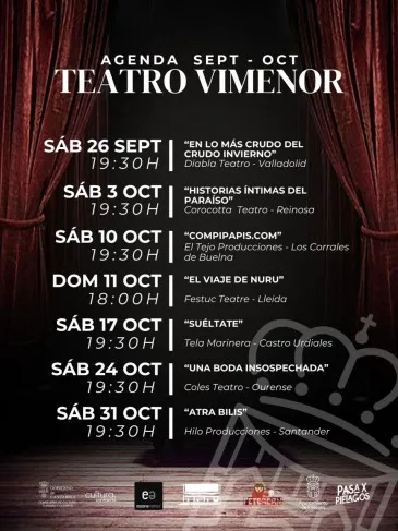  El espectáculo ‘En lo más crudo del invierno’ de Diabla Teatro inaugurará el sábado, 26 de septiembre, el ‘Otoño teatral’ 2026 del Ayuntamiento de Piélagos