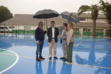 Finalizada la remodelación de la pista deportiva de Vioño tras una inversión de 23.000 euros