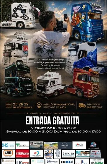 Noticias de Cantabria | El Cántabro | Cerca de 1.000 camiones a escala, algunos de ellos modelos únicos, protagonizarán del 25 al 27 de septiembre en Piélagos el I Memorial “Iván Labrado Casares”