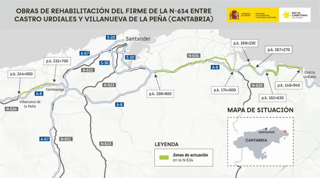 Noticias de Cantabria | El Cántabro | Transportes licita por 11,9 millones la mejora de la N-634 entre Castro Urdiales y Villanueva de la Peña
