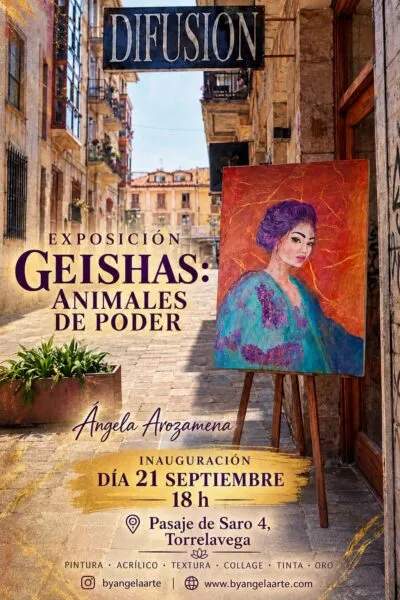 Noticias de Cantabria | El Cántabro | Geishas y animales de poder protagonizan la nueva exposición de Ángela Arozamena en Torrelavega