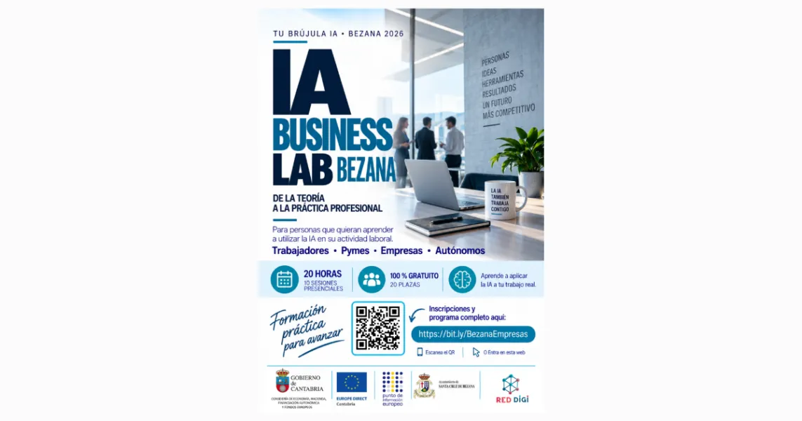 Noticias de Cantabria | El Cántabro | Bezana acercará la inteligencia artificial a vecinos y empresas con tres talleres gratuitos