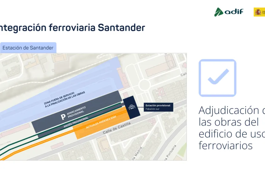 Noticias de Cantabria | El Cántabro | Transportes adjudica por 24,6 millones el nuevo edificio ferroviario de la estación de Santander