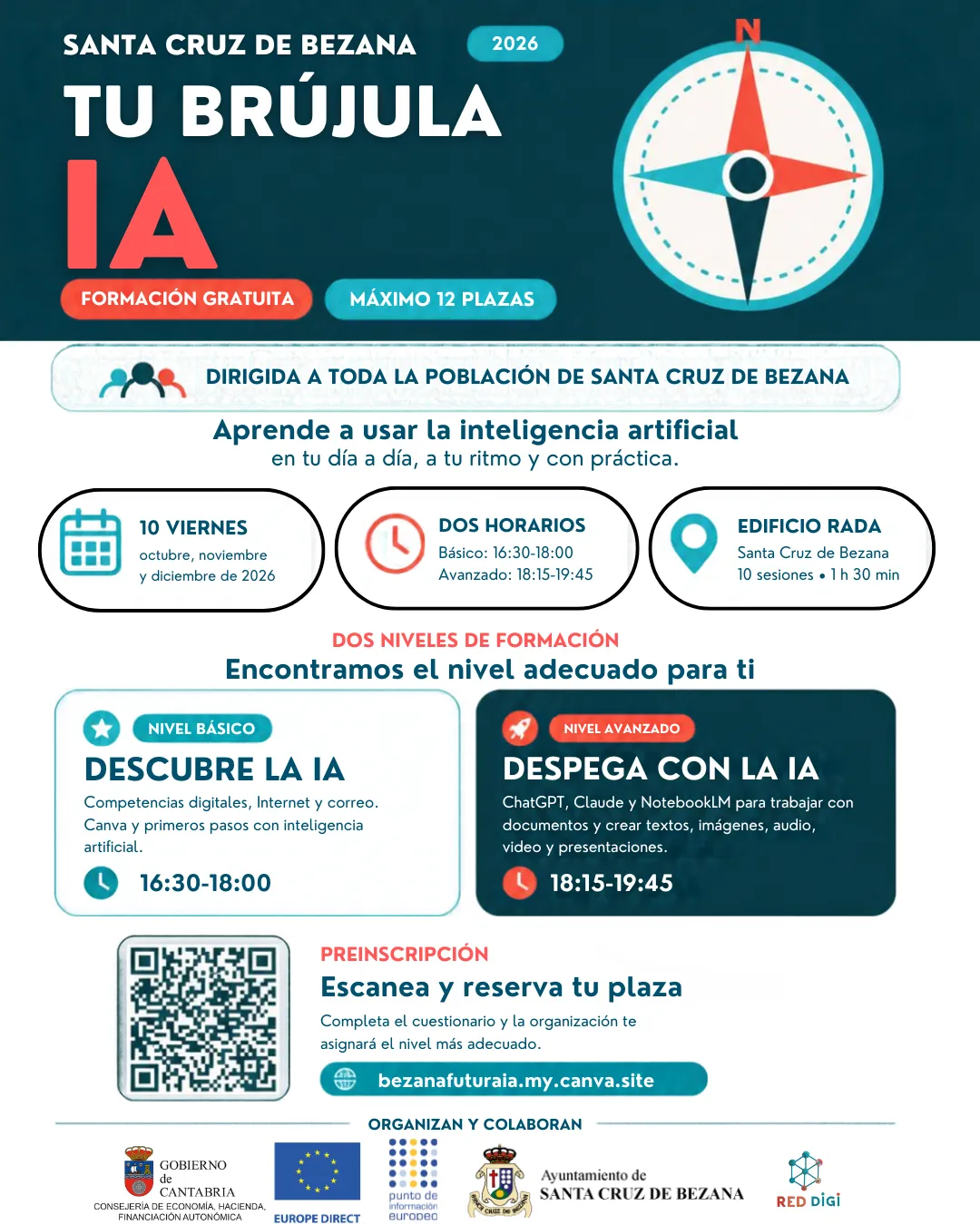Noticias de Cantabria | El Cántabro | ‘Tu Brújula IA’ acercará la inteligencia artificial a vecinos y empresas de Bezana