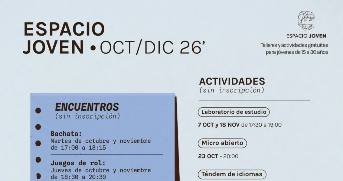 Noticias de Cantabria | El Cántabro | Espacio Joven lanza un nuevo ciclo de actividades intersemanales para otoño