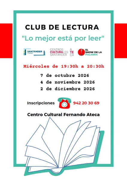 Noticias de Cantabria | El Cántabro | Santander organiza una nueva edición del club de lectura ‘Lo mejor está por leer’