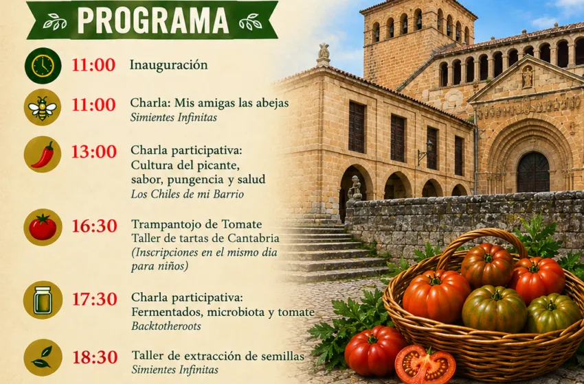 Santillana del Mar celebra el I Encuentro del Tomate ” La Huerta de Santillana”