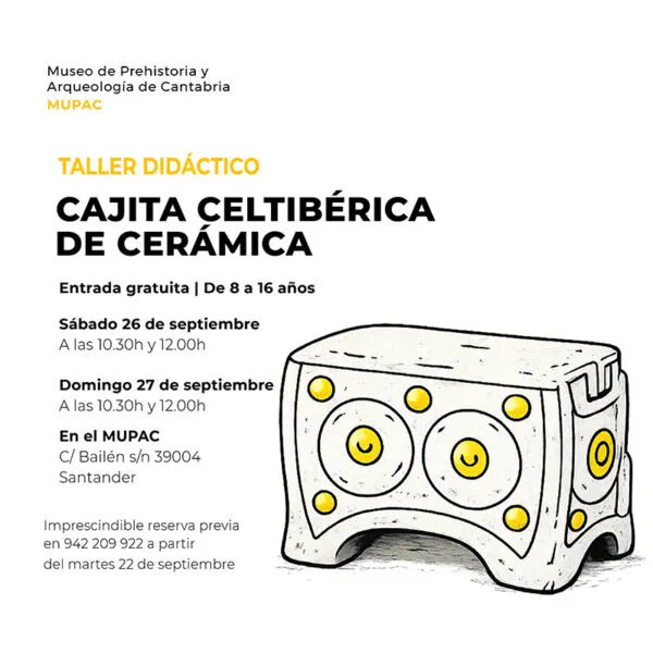 Cultura convoca un taller sobre cerámica antigua en el MUPAC. (Foto: Gobierno de Cantabria)
