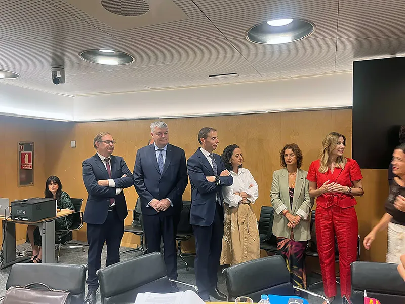 El consejero de Economía, Luis Ángel Agüeros, momentos antes del comienzo del Consejo de Política Fiscal y Financiera (FOTO: Oficina de Comunicación)