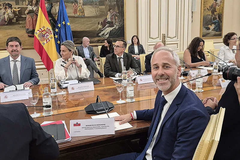 El consejero cántabro en la Sectorial de Educación, celebrada hoy en Madrid. FOTO: Oficina de Comunicación
