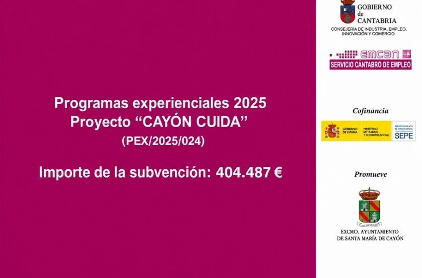 Noticias de Cantabria | El Cántabro | PROGRAMA EXPERIENCIAL DE EMPLEO “CAYÓN CUIDA”