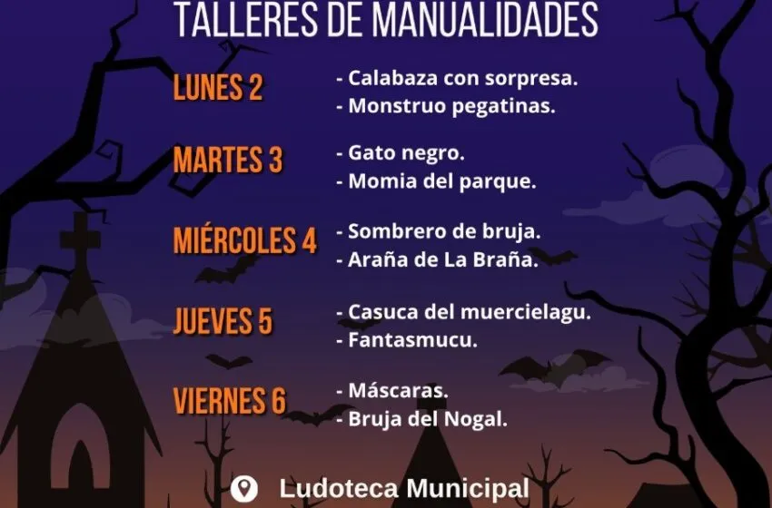  Talleres de Manualidades «monstruosamente divertidas» por Halloween en San Vicente de la Barquera