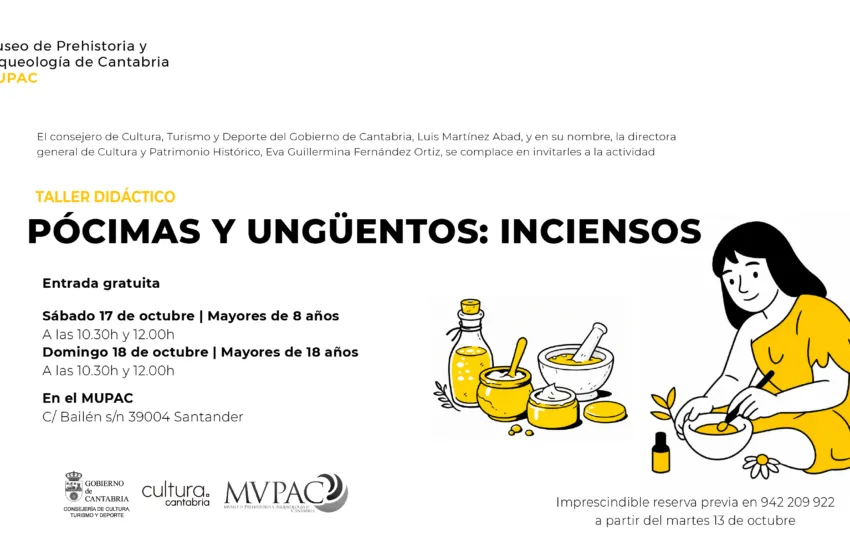 Noticias de Cantabria | El Cántabro | Cultura propone en el MUPAC un taller para conocer la elaboración de pócimas y ungüentos