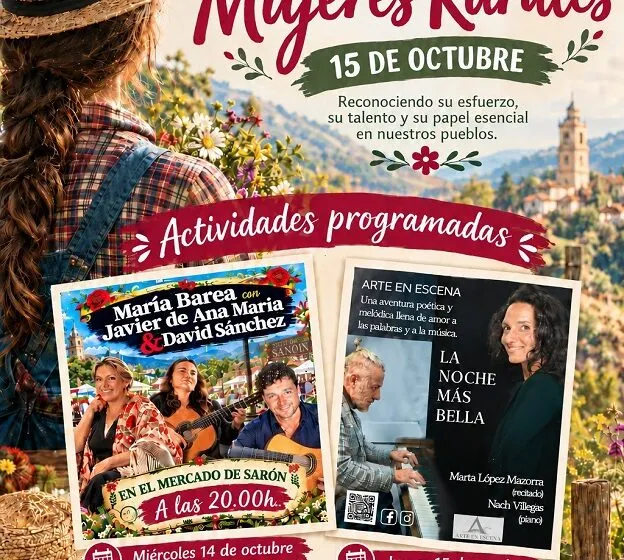  Este 15 de octubre, celebraremos en el Mercado de Sarón, el Dia Internacional de las Mujeres rurales en ascenso, construyendo futuro y reconociendo su esfuerzo, su talento y su papel