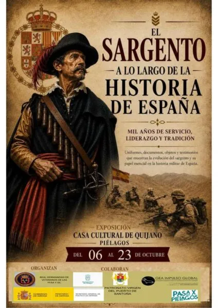 Noticias de Cantabria | El Cántabro | La exposición “El Sargento a lo largo de la historia de España” de la Real Hermandad de Veteranos de las Fuerzas Armadas y la Guardia Civil recalará en Piélagos del 6 al 23 de octubre