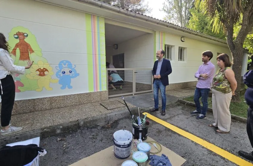 Noticias de Cantabria | El Cántabro | El Ayuntamiento continúa mejorando la imagen de los colegios de la ciudad
