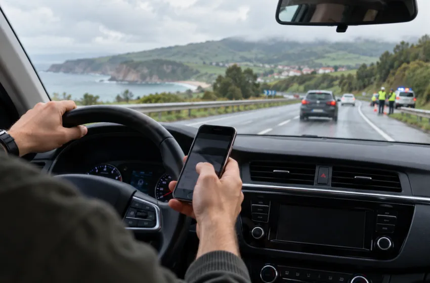  La DGT estrecha el cerco al móvil: controles especiales en Cantabria hasta el domingo